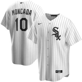 youth nike yoan moncada white chicago white sox home replic